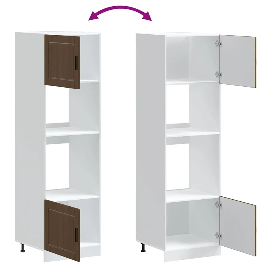 Armoires de four 2 pcs Porto chêne marron bois d'ingénierie - 8