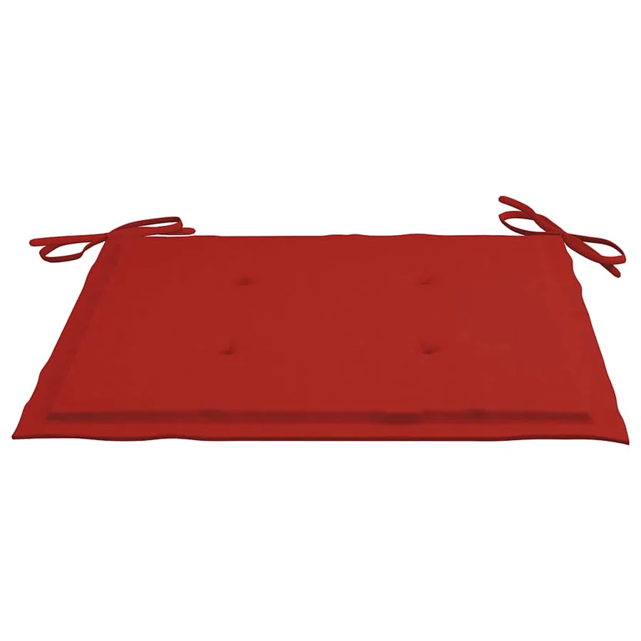 Ensemble à manger d'extérieur pliable avec coussin 3 pcs Teck - 9