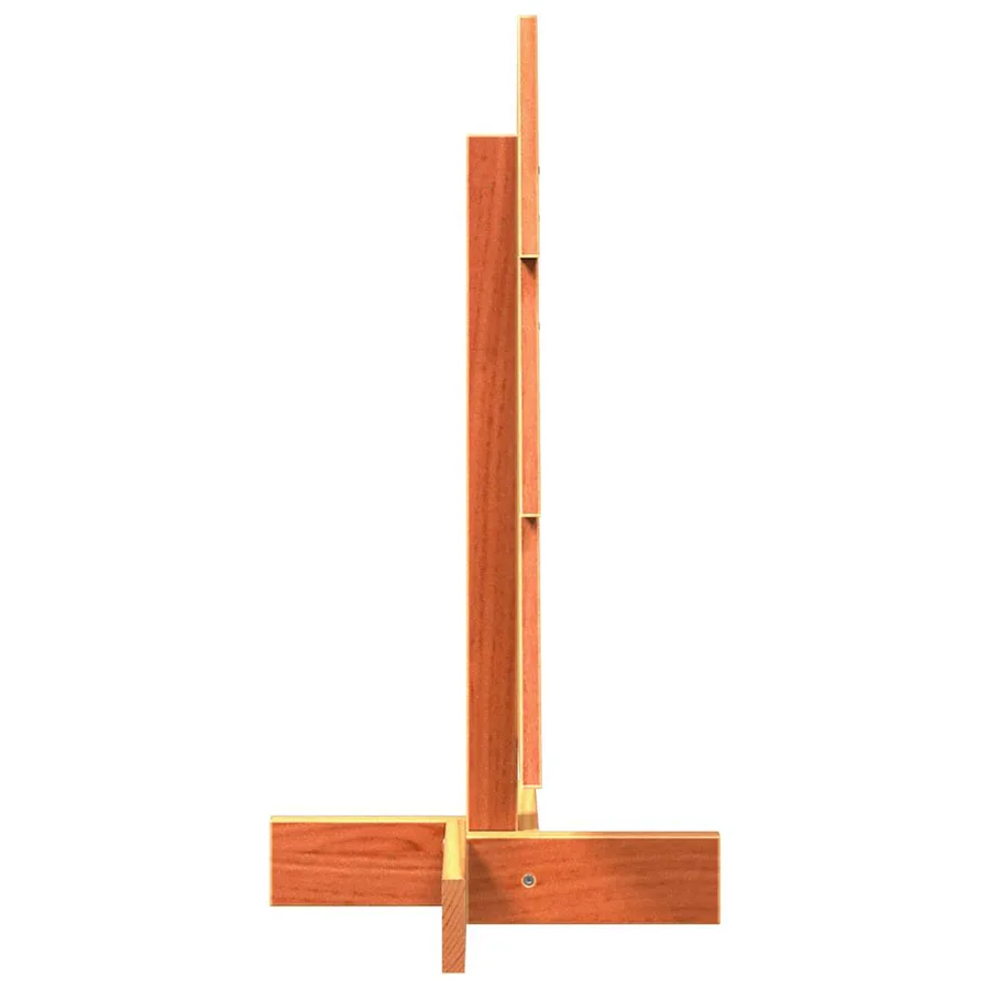 Arbre de Noël en bois pour décoration 60 cm bois de pin massif - 4