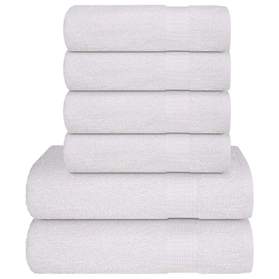 Ensemble de serviettes FROGN 6 pcs blanc 360 g/m²