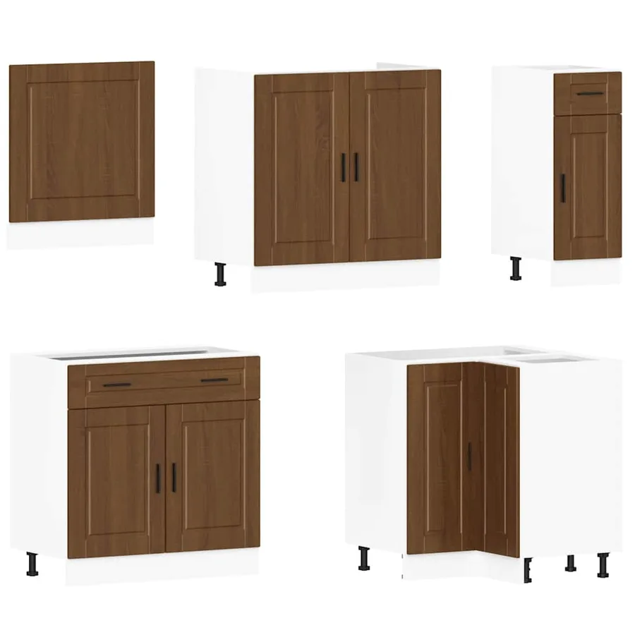 Ensemble d'armoires de cuisine 11 pcs Porto bois d'ingénierie - 4