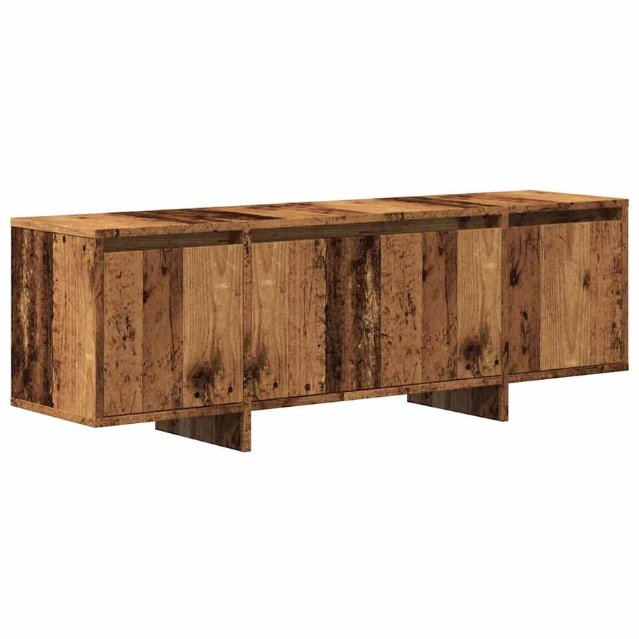 Meuble TV vieux bois 120x30x40,5 cm bois d'ingénierie - 2
