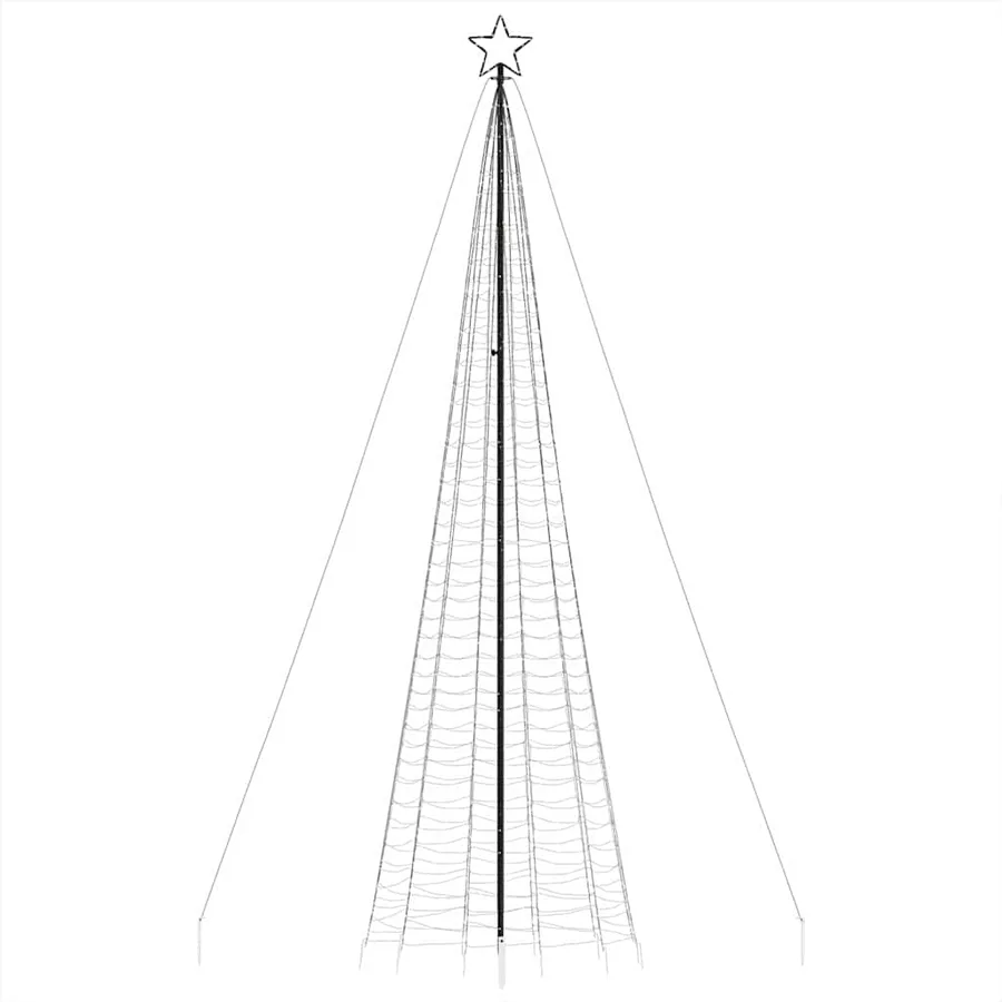 Sapin de Noël à LED avec pointes 1534 LED bleu 500 cm - 4