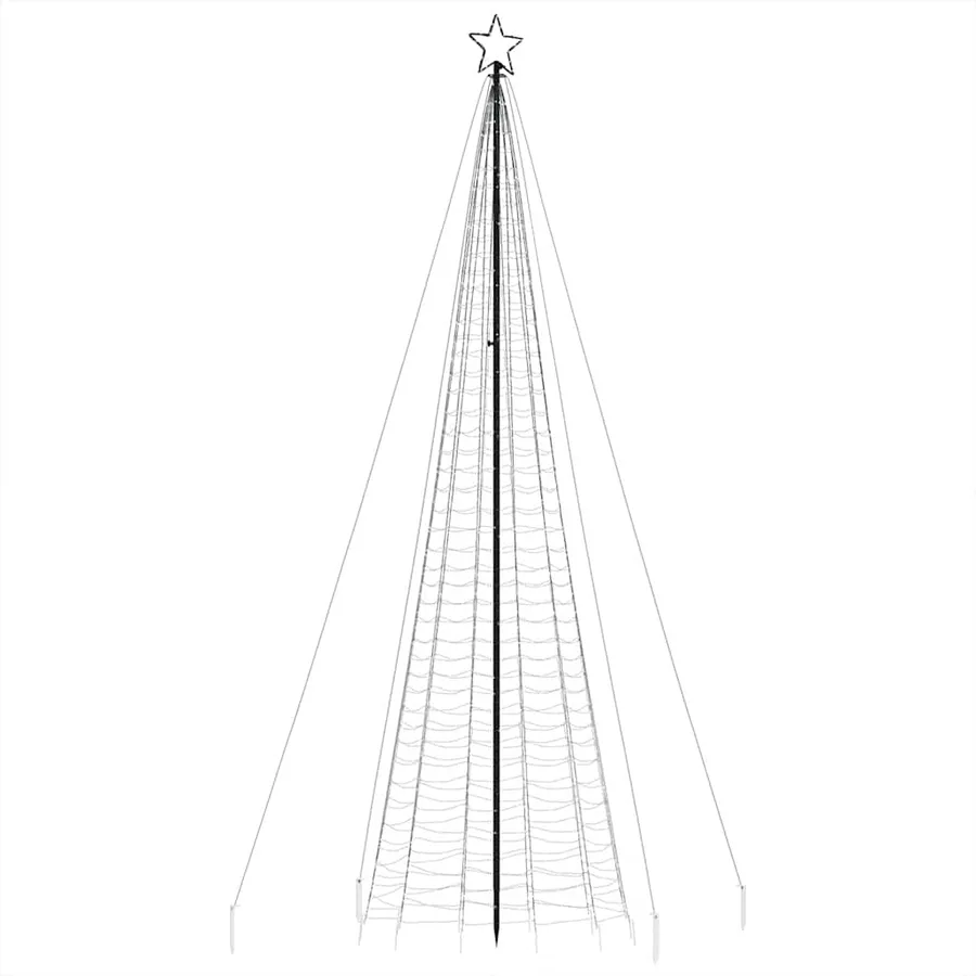 Sapin de Noël à LED avec pointes 1534 LED bleu 500 cm - 5