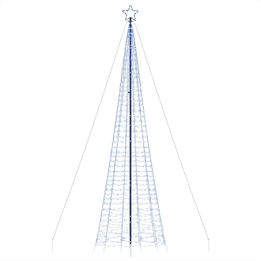 Sapin de Noël à LED avec pointes 1534 LED bleu 500 cm - 6