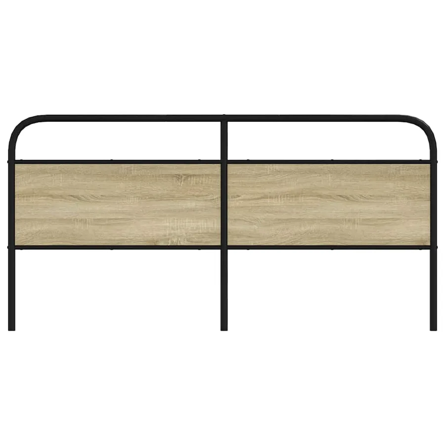 Tête de lit de remplacement chêne sonoma 190 cm acier et bois d'ingénierie - 3