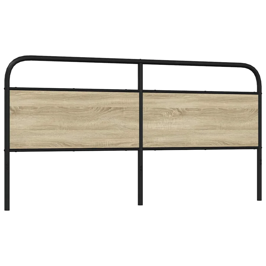 Tête de lit de remplacement chêne sonoma 190 cm acier et bois d'ingénierie - 5