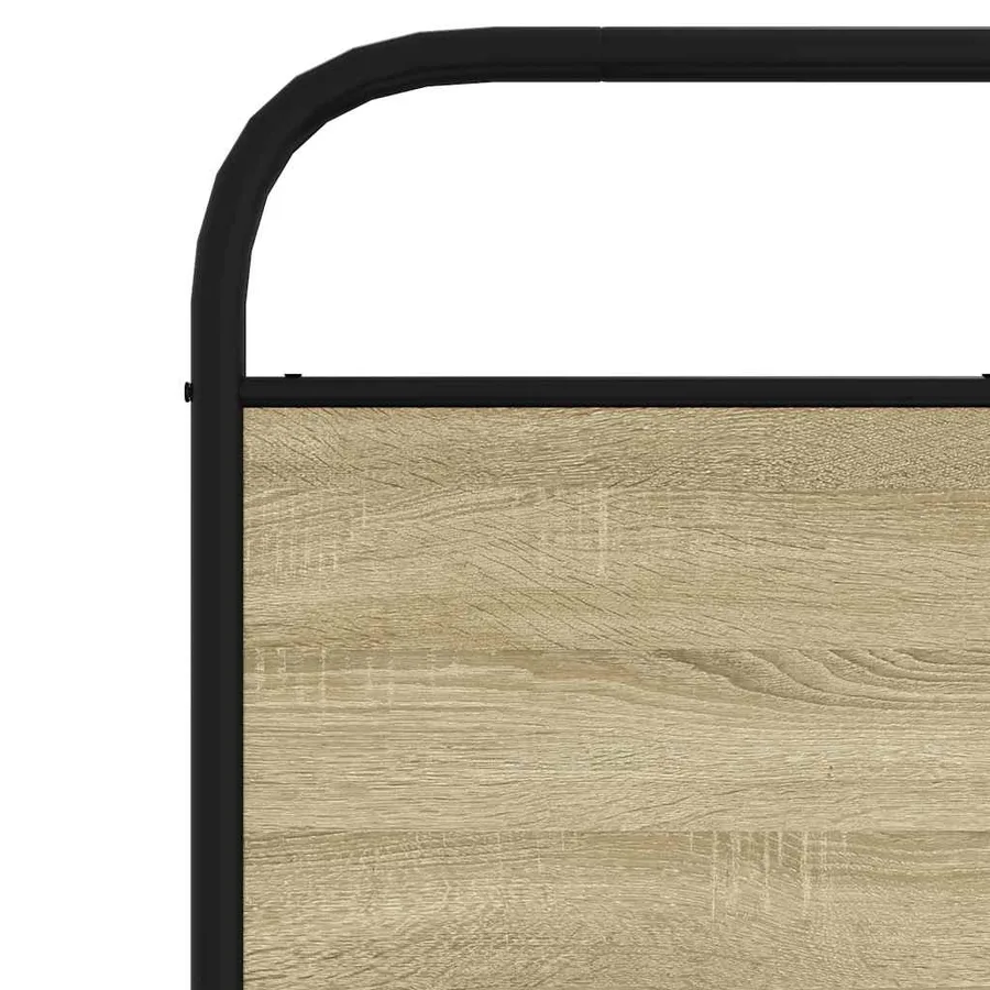 Tête de lit de remplacement chêne sonoma 190 cm acier et bois d'ingénierie - 6