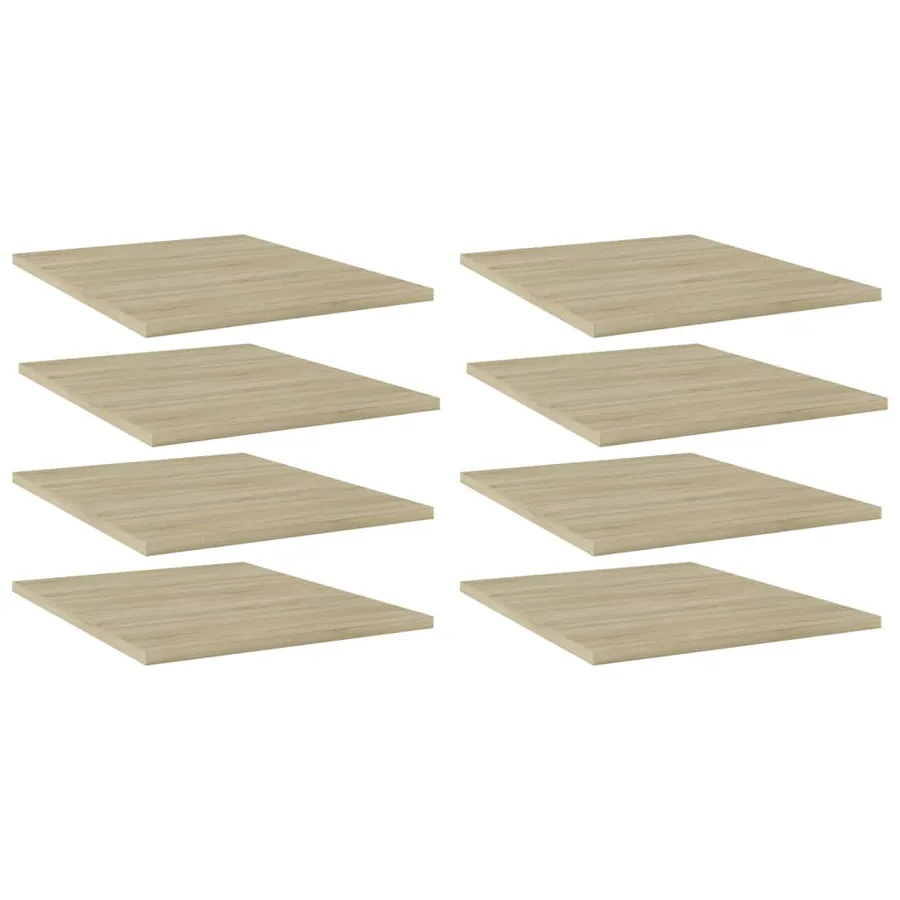 Panneau de bibliothèque 8pcs Chêne sonoma 40x50x1,5cm Aggloméré