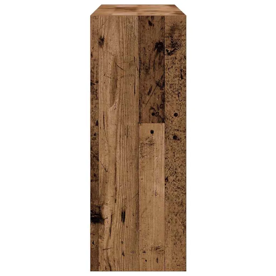 Table console vieux bois 78x30x80 cm bois d'ingénierie - 6