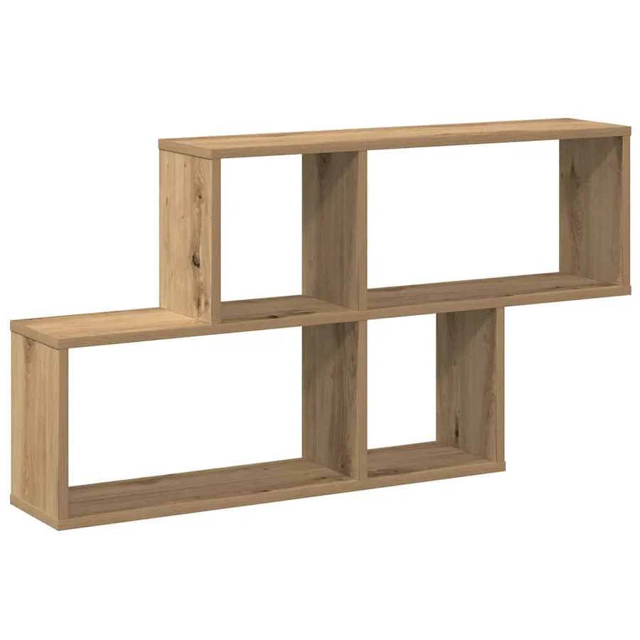 Étagère murale chêne artisanal 100x18x53 cm bois d'ingénierie - 2
