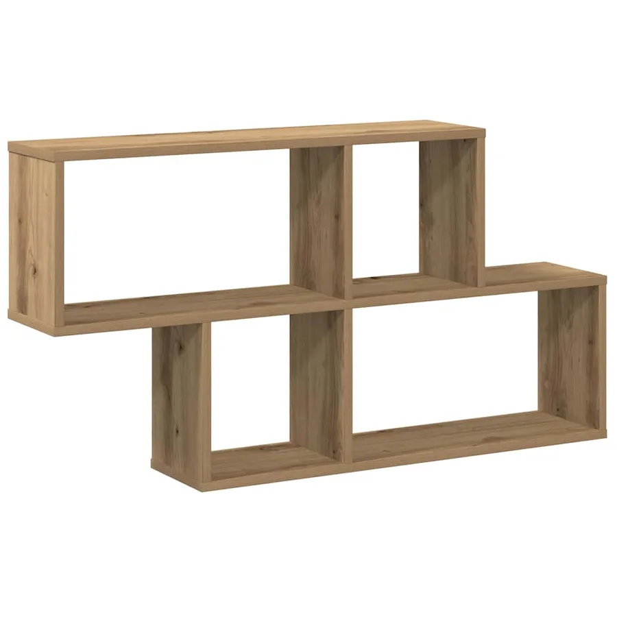 Étagère murale chêne artisanal 100x18x53 cm bois d'ingénierie - 6