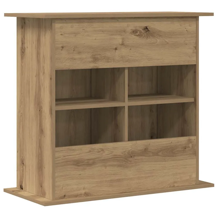 Support d'aquarium Chêne artisanal 81x36x73 cm Bois d'ingénierie - 6