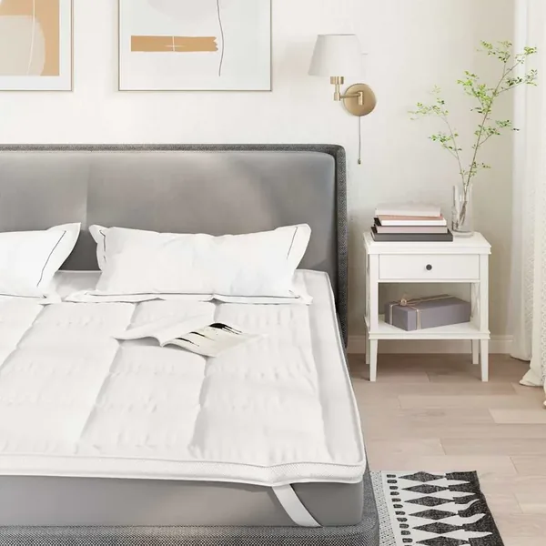 Protège-matelas blanc 120x200 cm