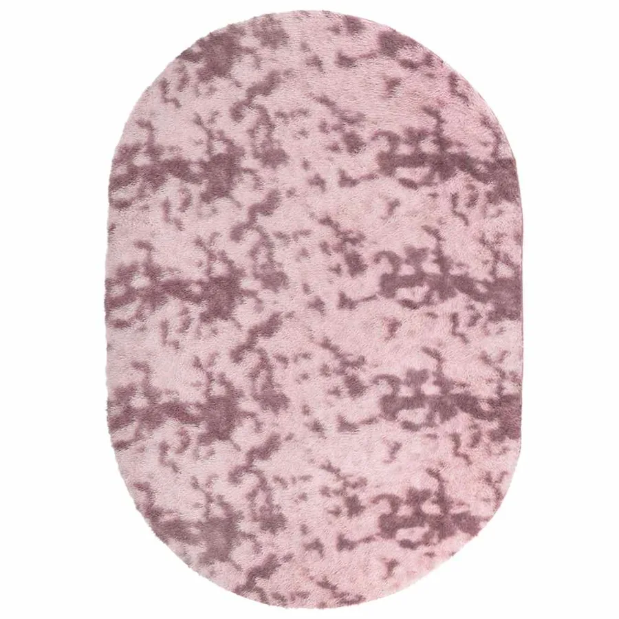 Tapis Shaggy à poils longs NAVARRA rose poudré 300x200 cm - 2