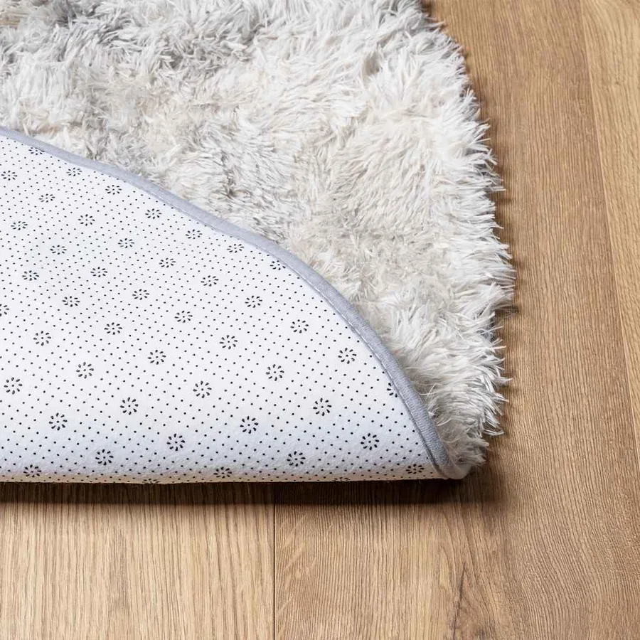 Tapis shaggy à poils longs NAVARRA gris argenté 300x200 cm - 6
