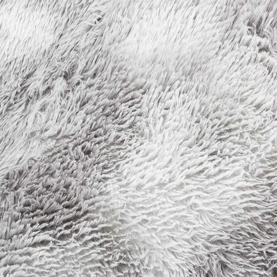Tapis shaggy à poils longs NAVARRA gris argenté 300x200 cm - 9