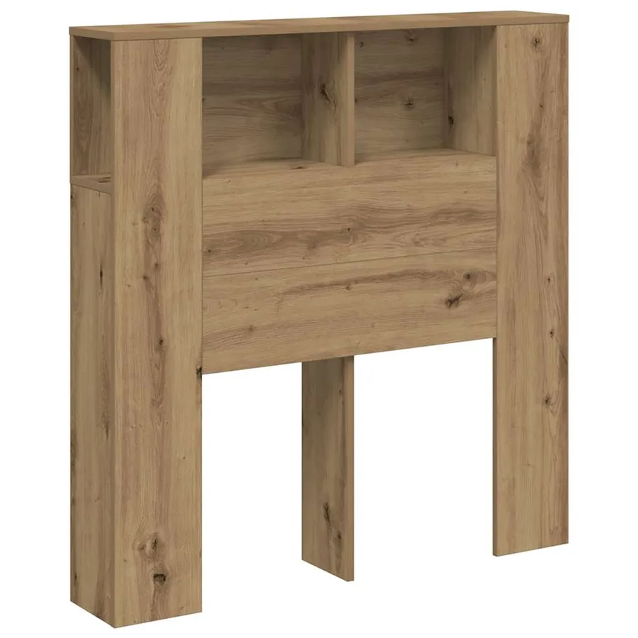 Armoire de tête de lit chêne artisanal 100x18,5x102,5 cm - 2