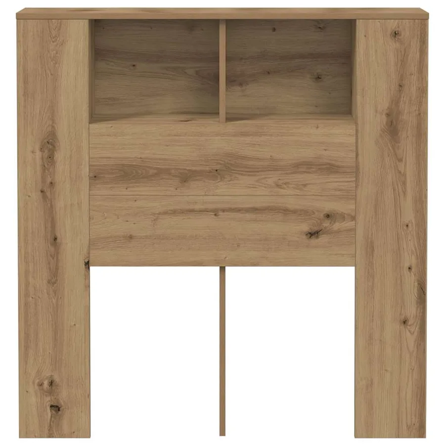 Armoire de tête de lit chêne artisanal 100x18,5x102,5 cm - 4