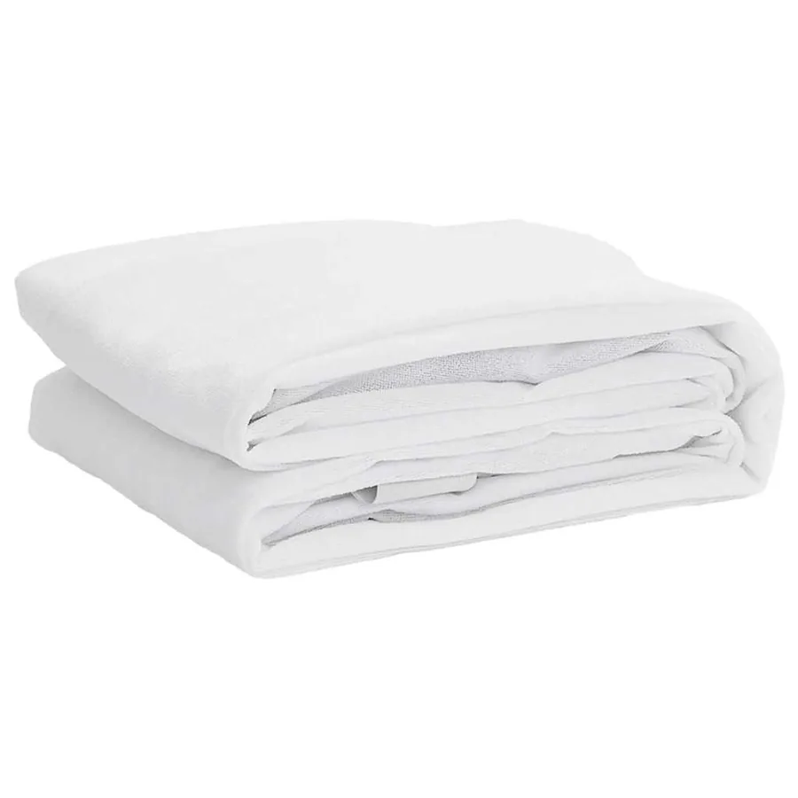 Protège-matelas blanc 160x200 cm imperméable - 2