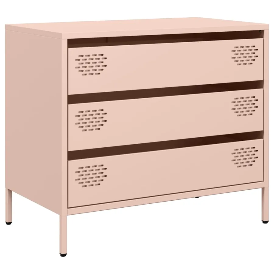Buffet rose 68x39x58,5 cm acier laminé à froid - 2