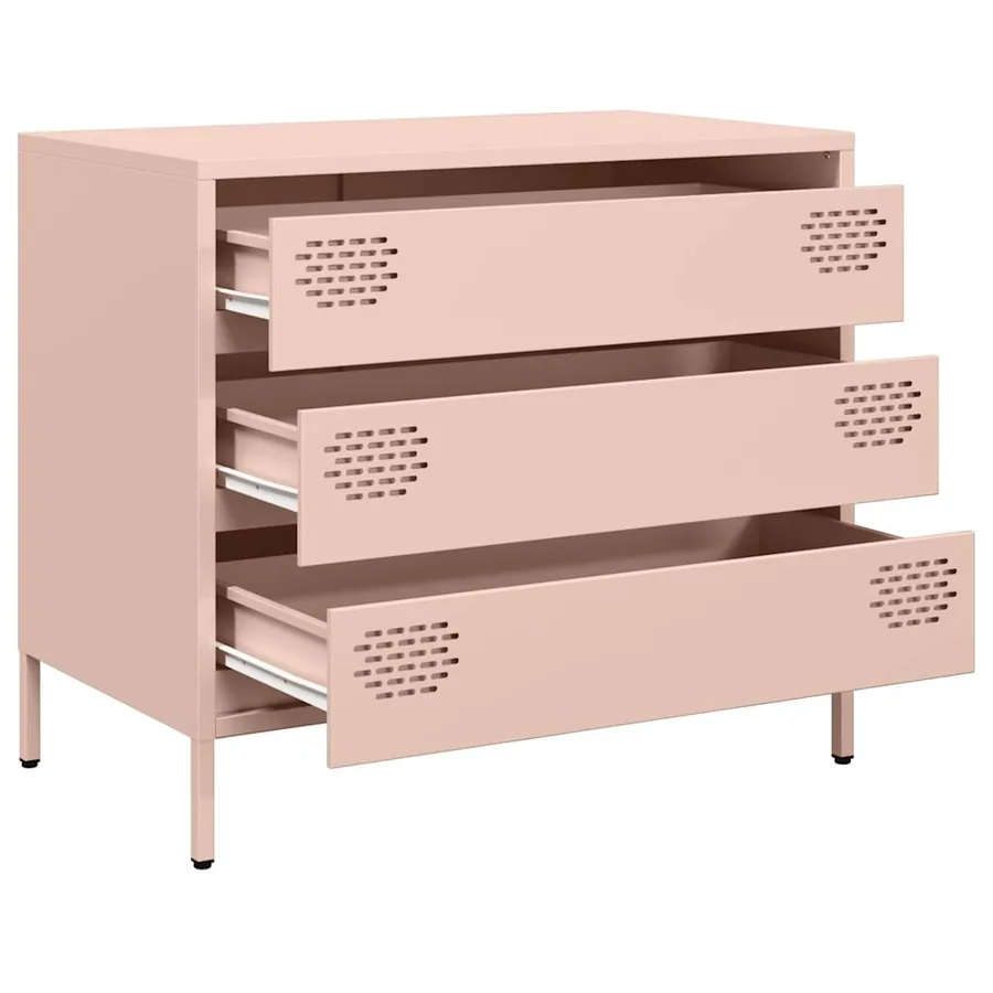 Buffet rose 68x39x58,5 cm acier laminé à froid - 4