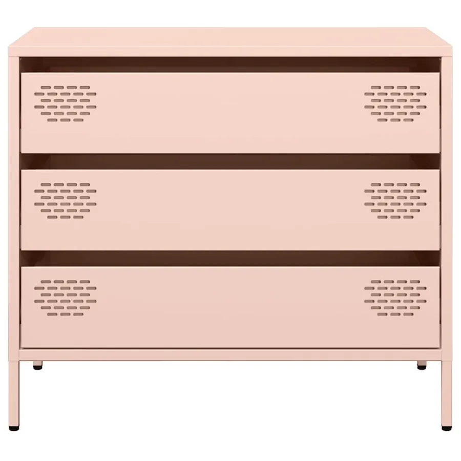 Buffet rose 68x39x58,5 cm acier laminé à froid - 5