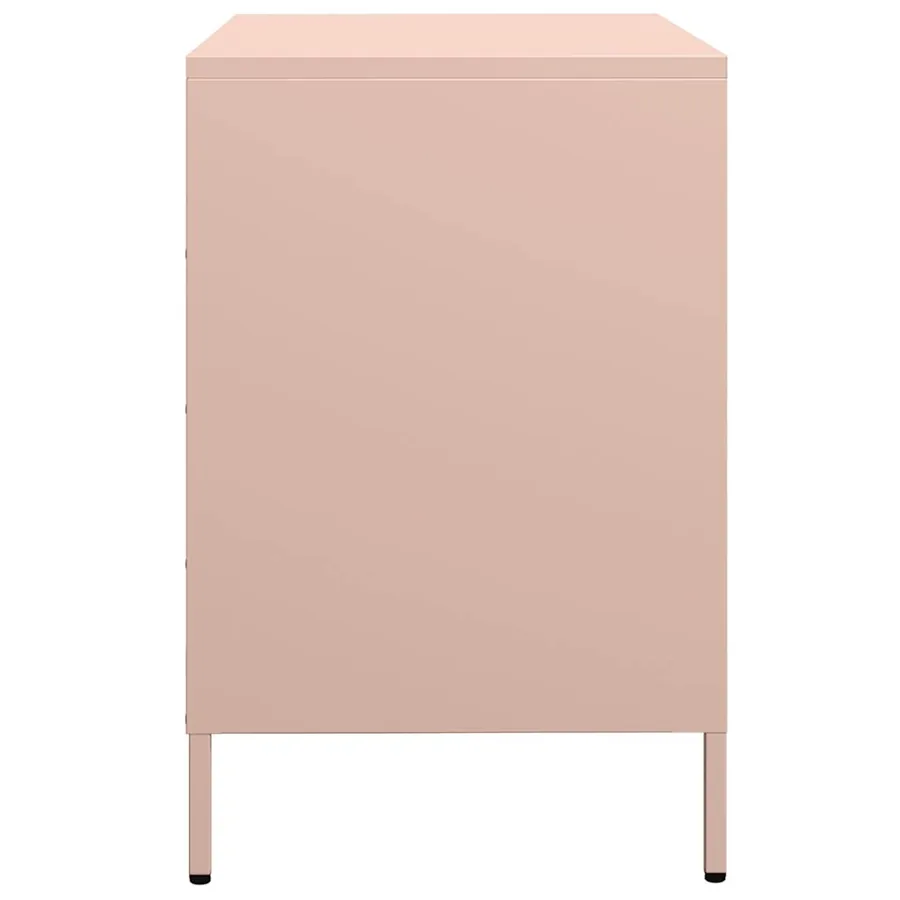 Buffet rose 68x39x58,5 cm acier laminé à froid - 6