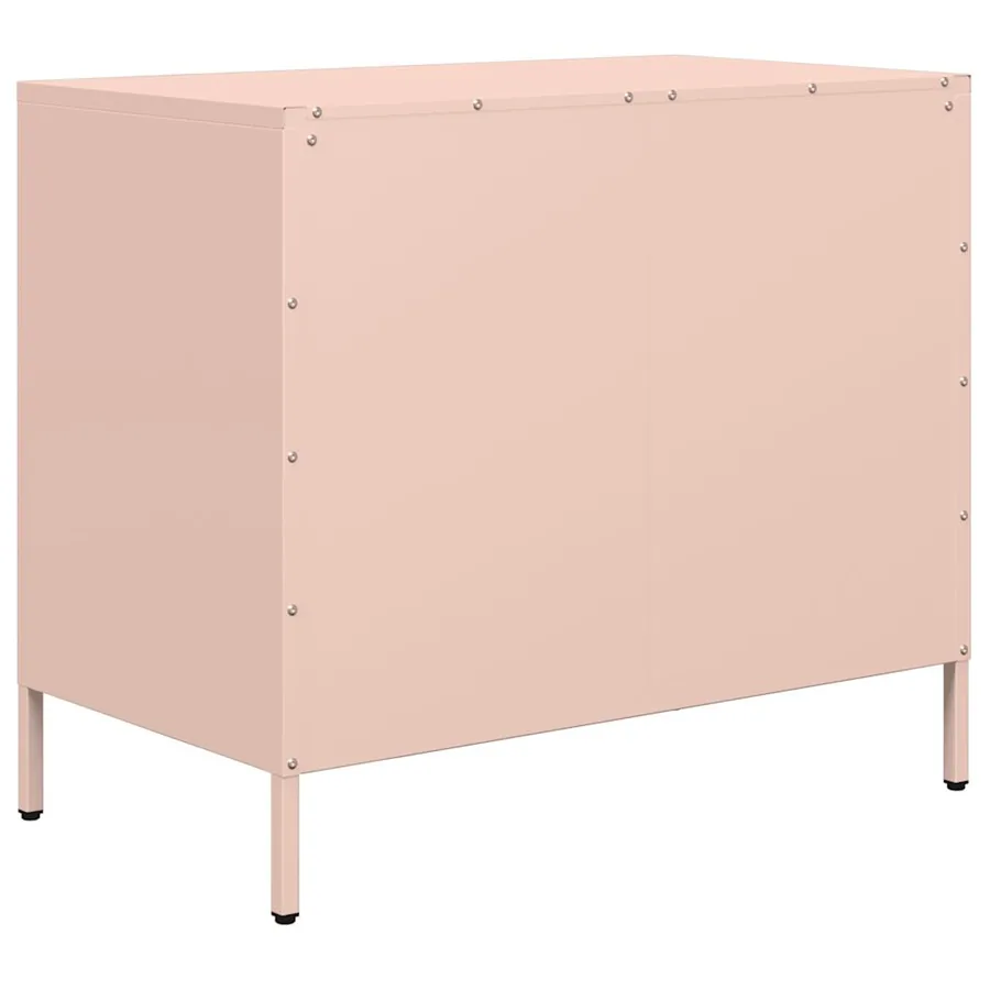 Buffet rose 68x39x58,5 cm acier laminé à froid - 7