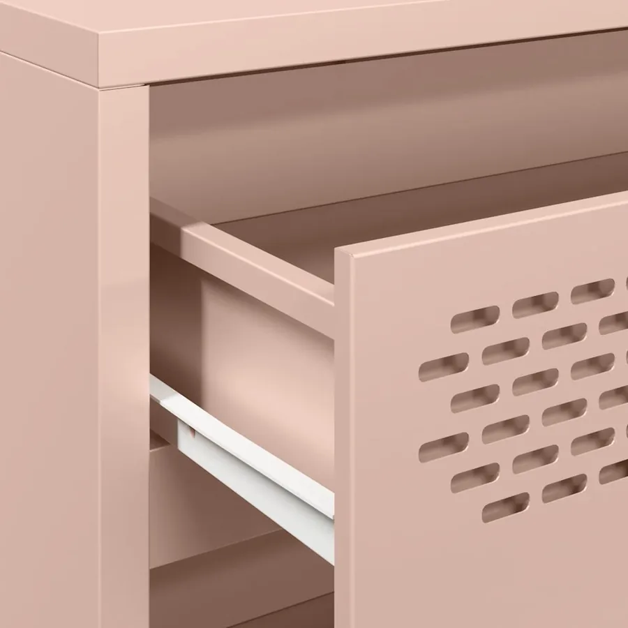 Buffet rose 68x39x58,5 cm acier laminé à froid - 9