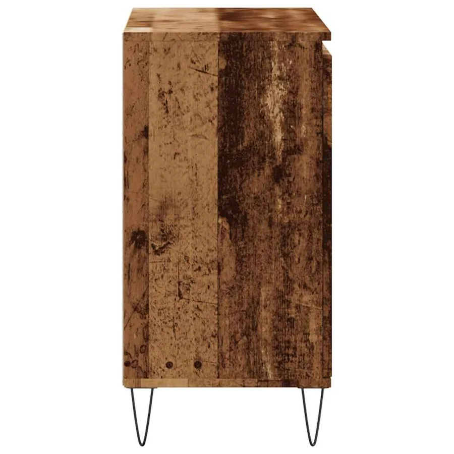 Buffet vieux bois 101,5x35x70 cm bois d’ingénierie - 5