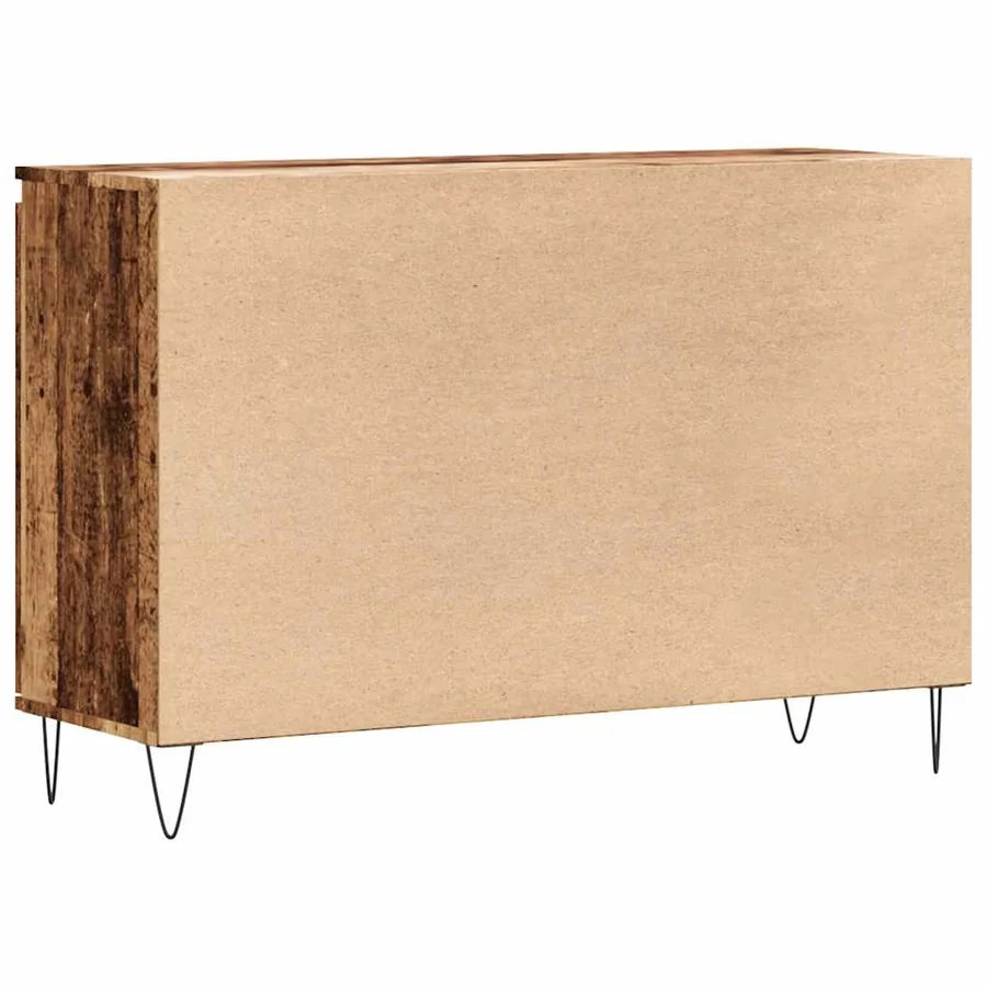 Buffet vieux bois 101,5x35x70 cm bois d’ingénierie - 6