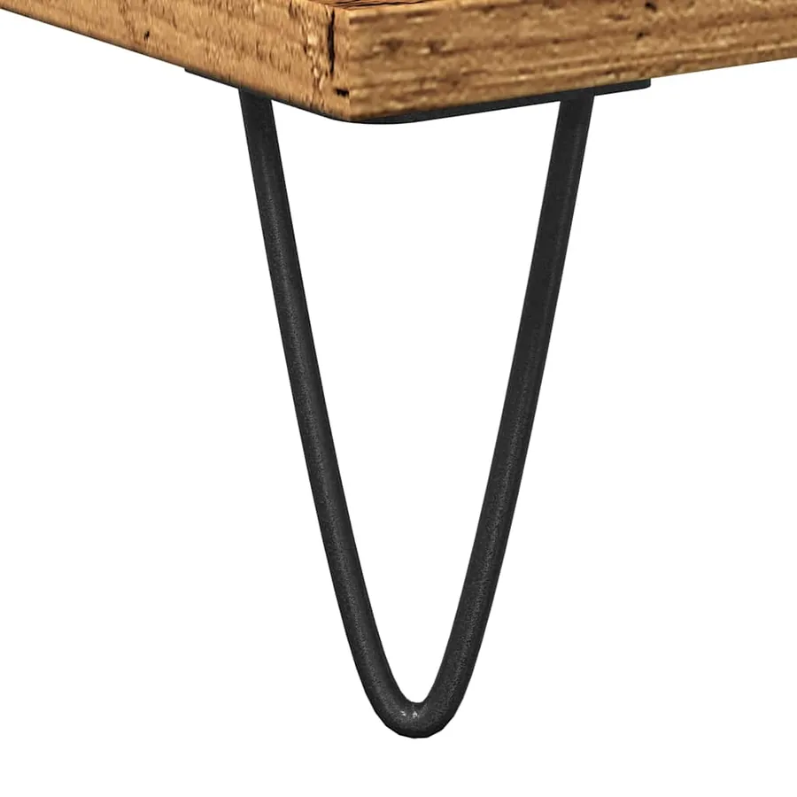 Buffet vieux bois 101,5x35x70 cm bois d’ingénierie - 8