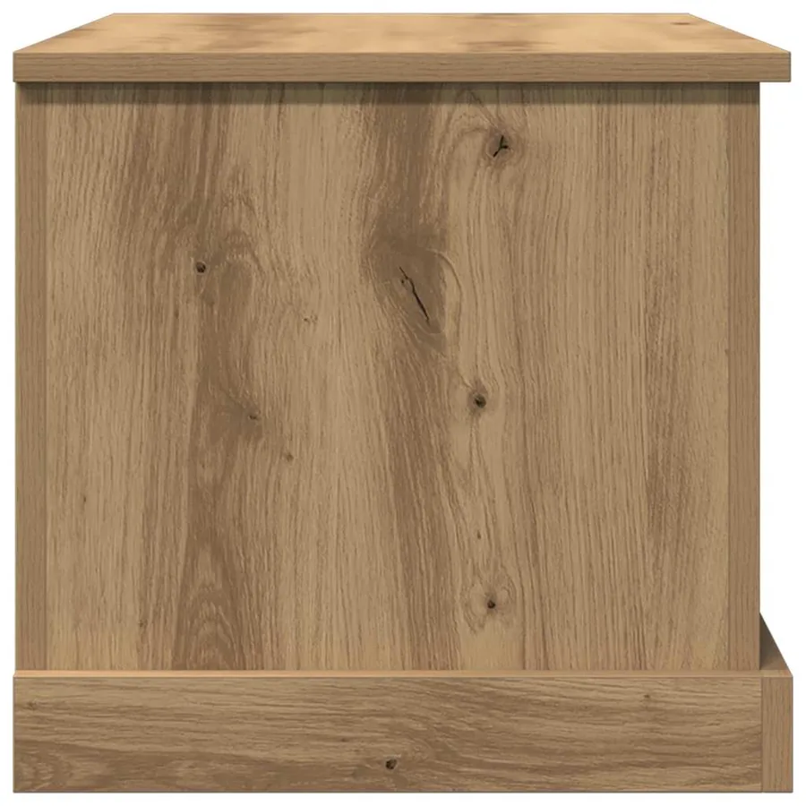 Boîtes de rangement chêne artisanal 70x40x38 cm bois ingénierie - 14