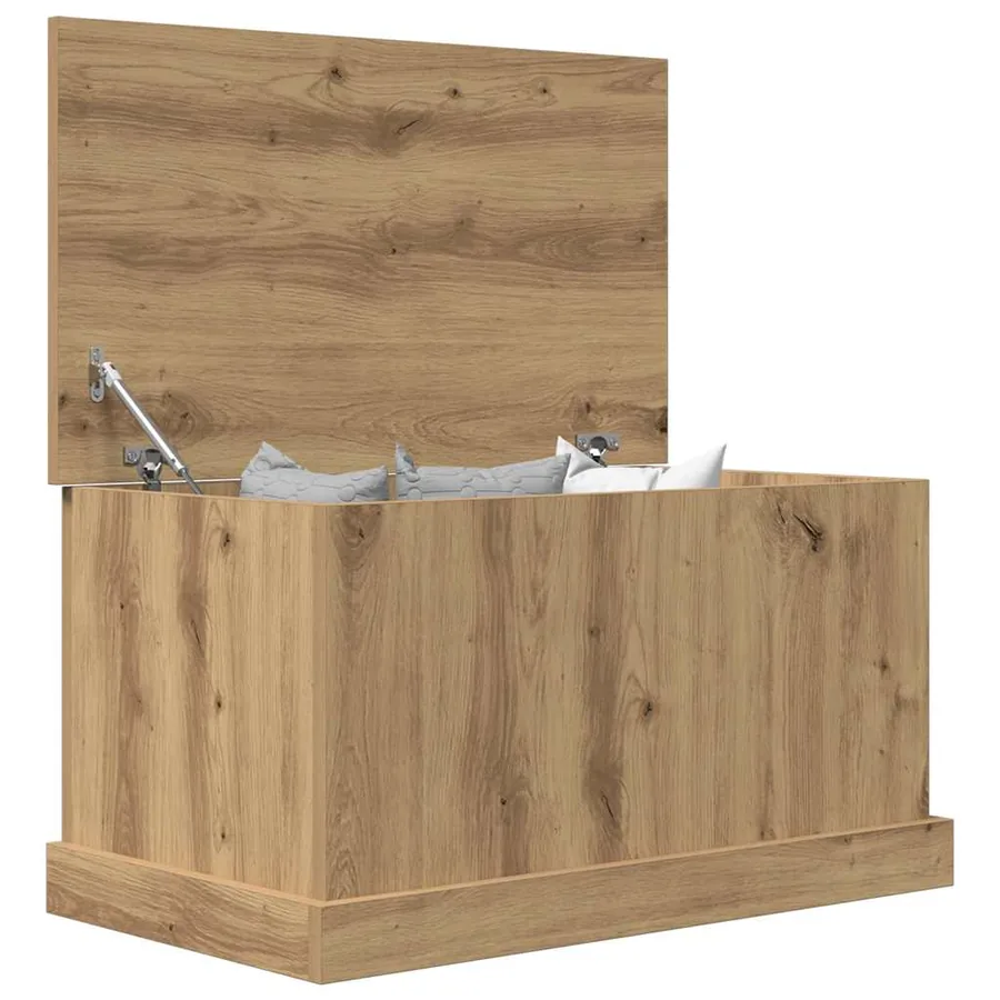 Boîtes de rangement chêne artisanal 70x40x38 cm bois ingénierie - 18