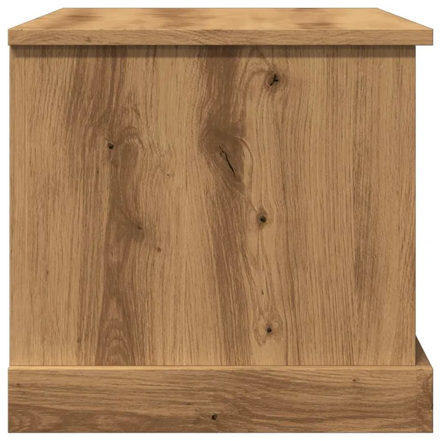 Boîtes de rangement chêne artisanal 70x40x38 cm bois ingénierie - 9