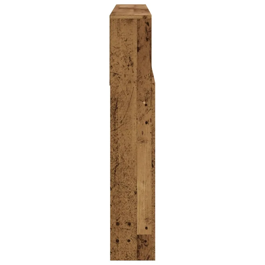 Armoire de tête de lit vieux bois 140x19x103,5 cm - 5
