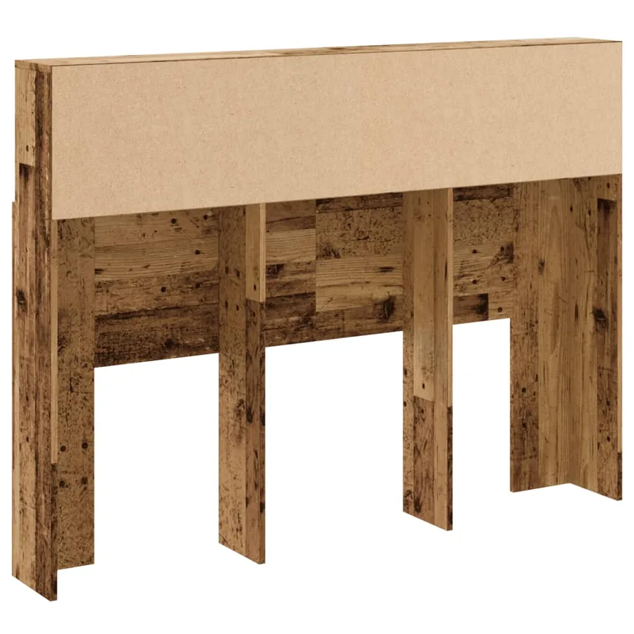 Armoire de tête de lit vieux bois 140x19x103,5 cm - 6