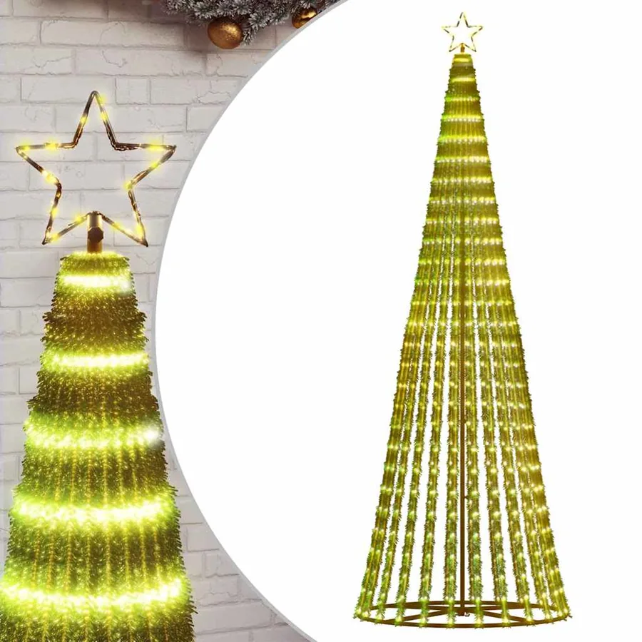 Sapin de Noël à LED 475 LED blanc chaud 247 cm - 2