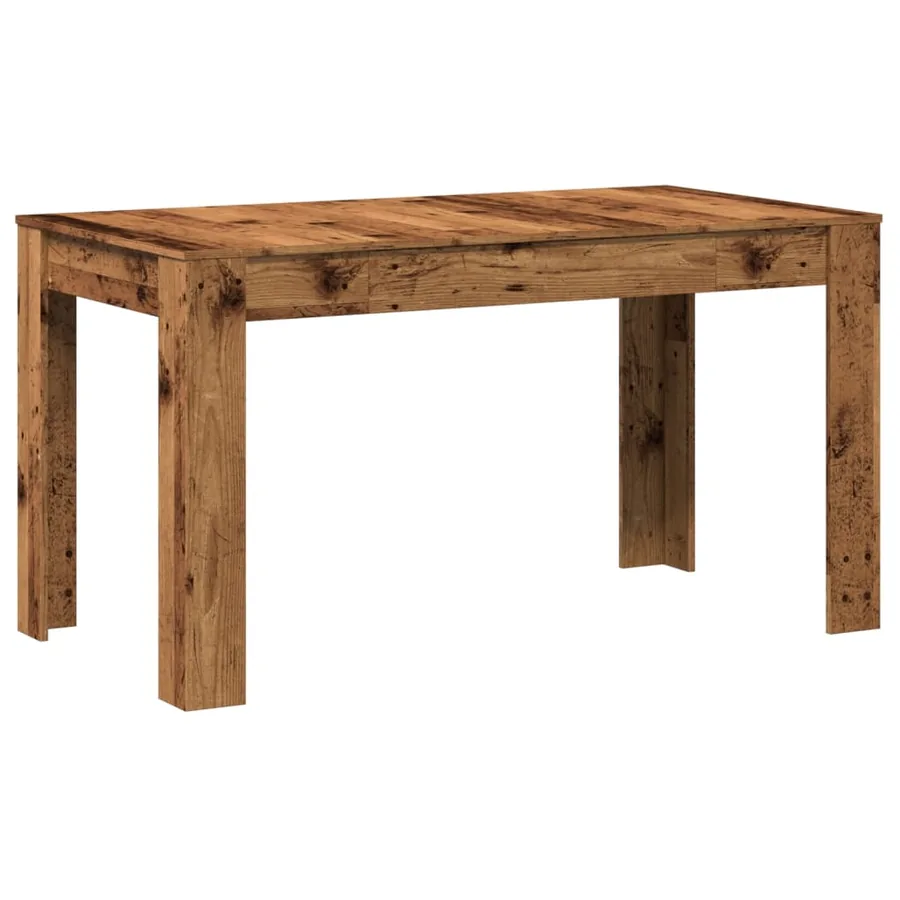 Table à manger vieux bois 140x74,5x76 cm bois d'ingénierie - 2