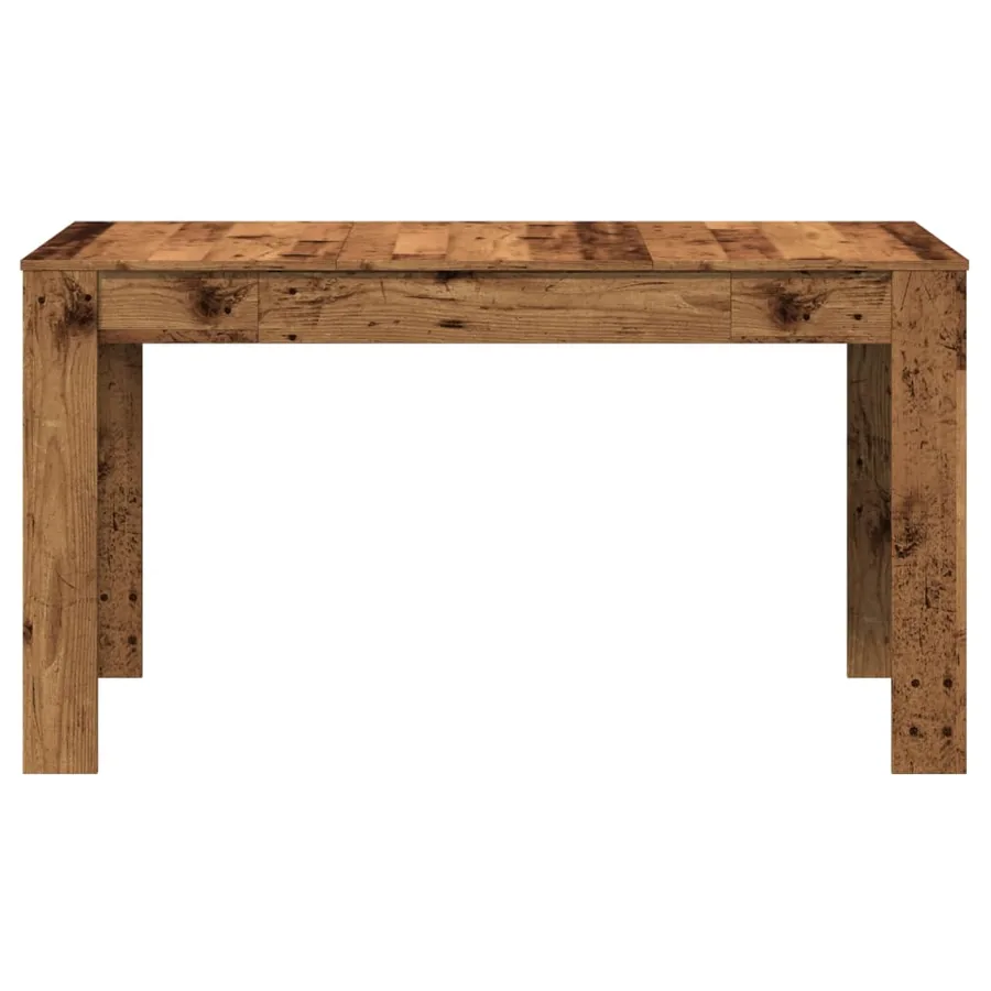 Table à manger vieux bois 140x74,5x76 cm bois d'ingénierie - 5