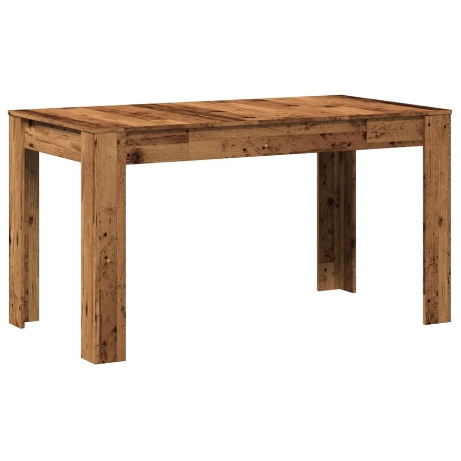Table à manger vieux bois 140x74,5x76 cm bois d'ingénierie - 7