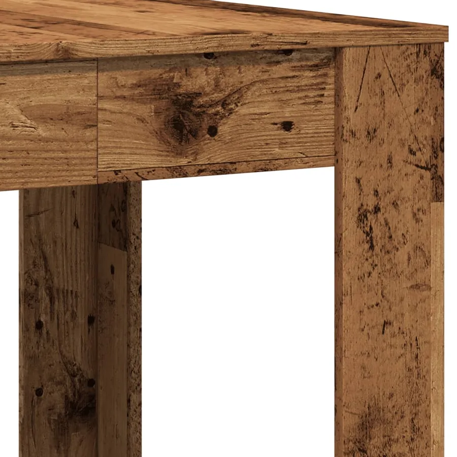 Table à manger vieux bois 140x74,5x76 cm bois d'ingénierie - 8