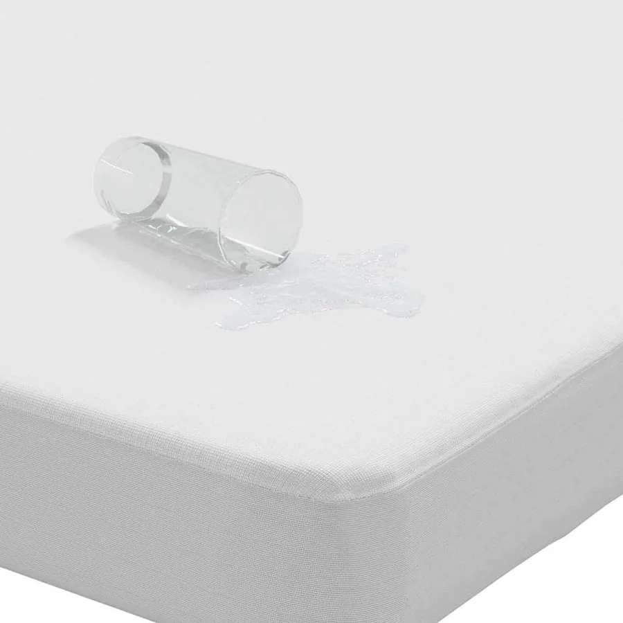 Protège-matelas blanc 90x200 cm imperméable - 3