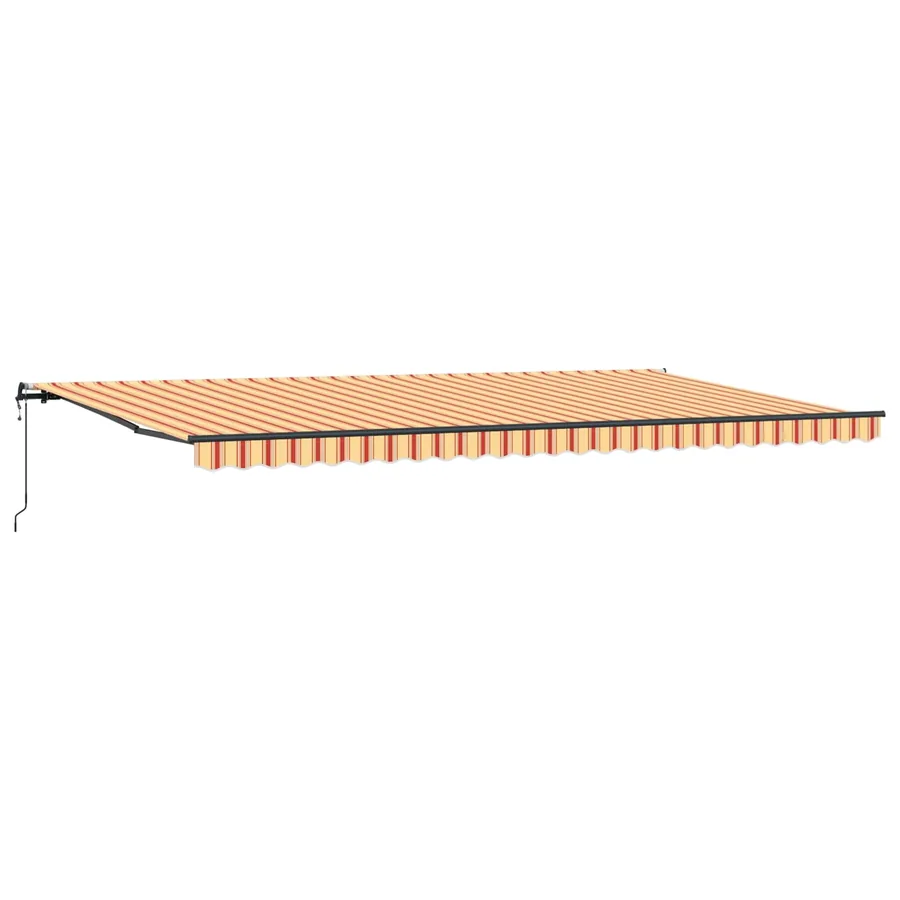 Auvent rétractable Jaune et Orange 600 × 300 cm - 2