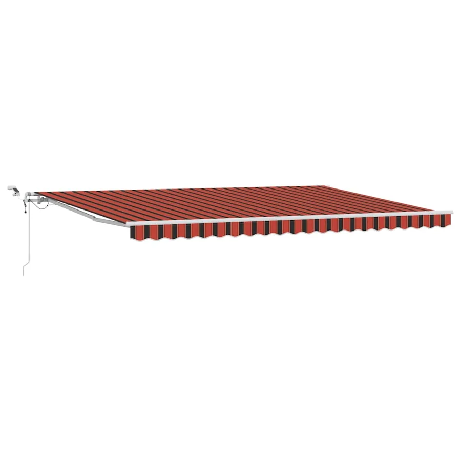 Auvent rétractable Orange et marron 500 × 300 cm Polyester - 2