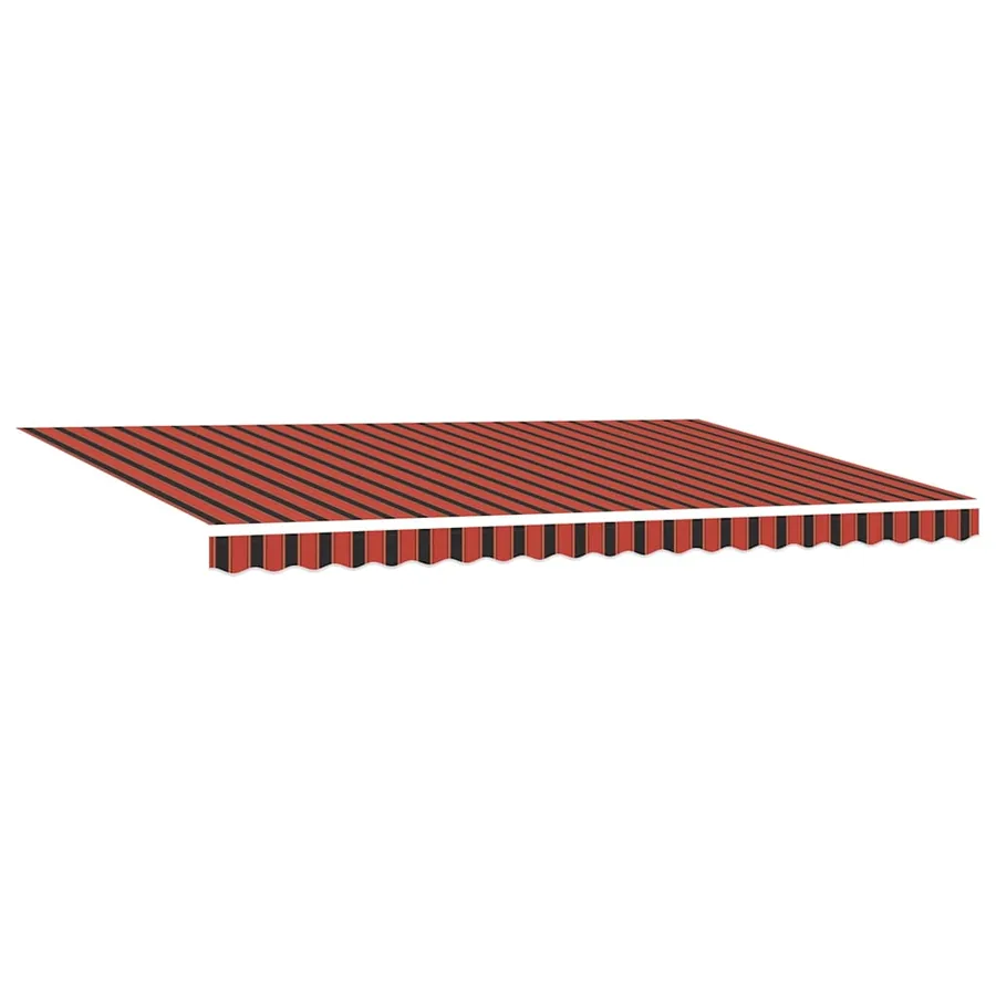 Auvent rétractable Orange et marron 500 × 300 cm Polyester - 5