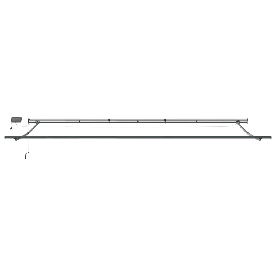 Auvent rétractable Multicolore 600 × 350 cm Tissu et Aluminium - 9