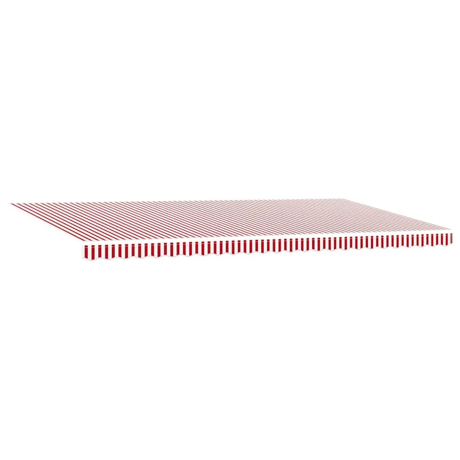 Auvent rétractable Rouge et Blanc 600 × 300 cm Polyester - 5
