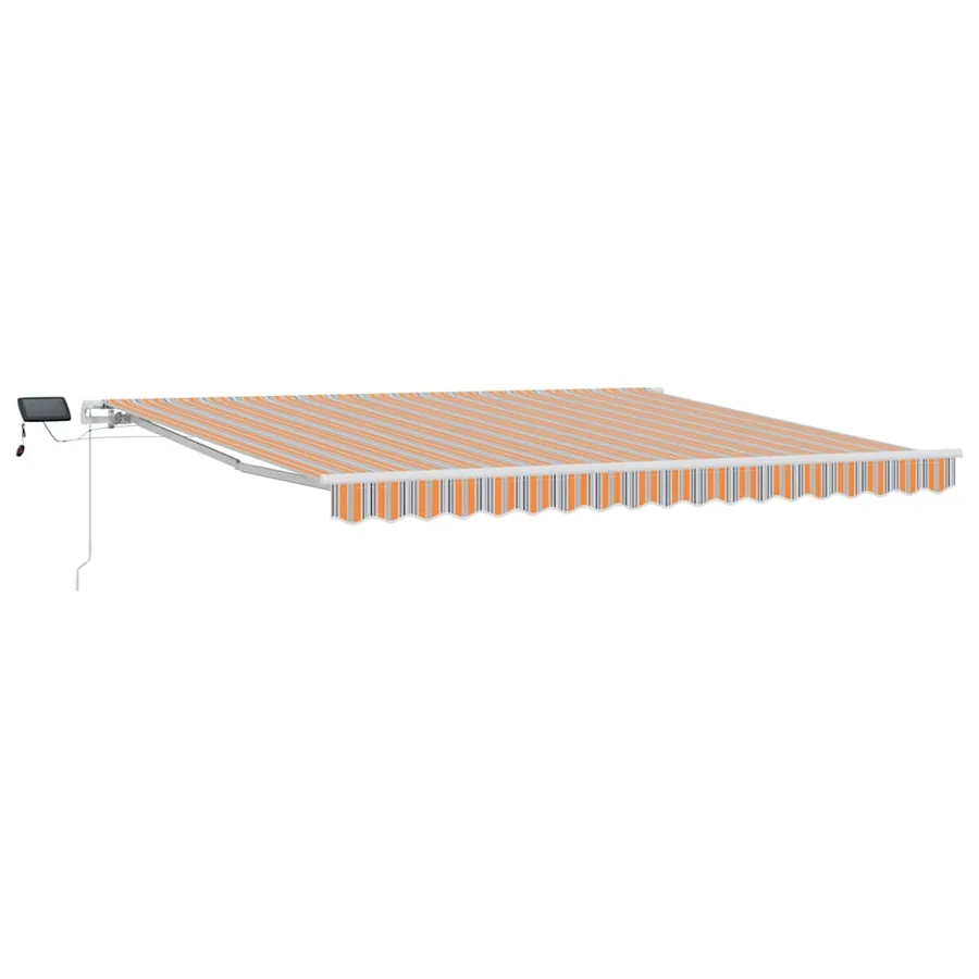 Auvent rétractable Multicolore 400 × 300 cm Tissu et Aluminium - 2